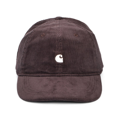 Gorra de béisbol Harlem de pana de Carhartt WIP - Marrón Medio-Blanco