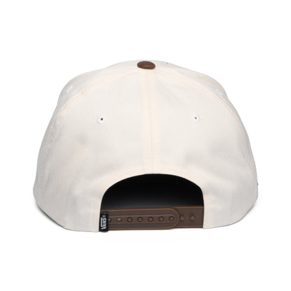 Gorra Snapback Drop V Logo visera curvada de Vans - Beige-Marrón