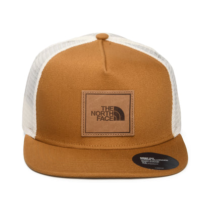 Gorra de camionero Half Dome visera plana de The North Face - Beige Arena-Blanco