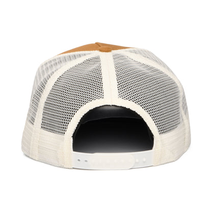 Gorra de camionero Half Dome visera plana de The North Face - Beige Arena-Blanco