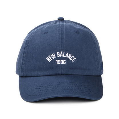 Gorra de béisbol NB 1906 efecto lavado de algodón de New Balance - Azul Marino