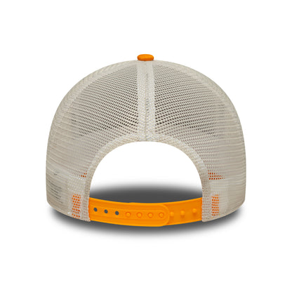 Gorra de camionero A-Frame Location Patch Costa Brava de New Era - Naranja-Piedra