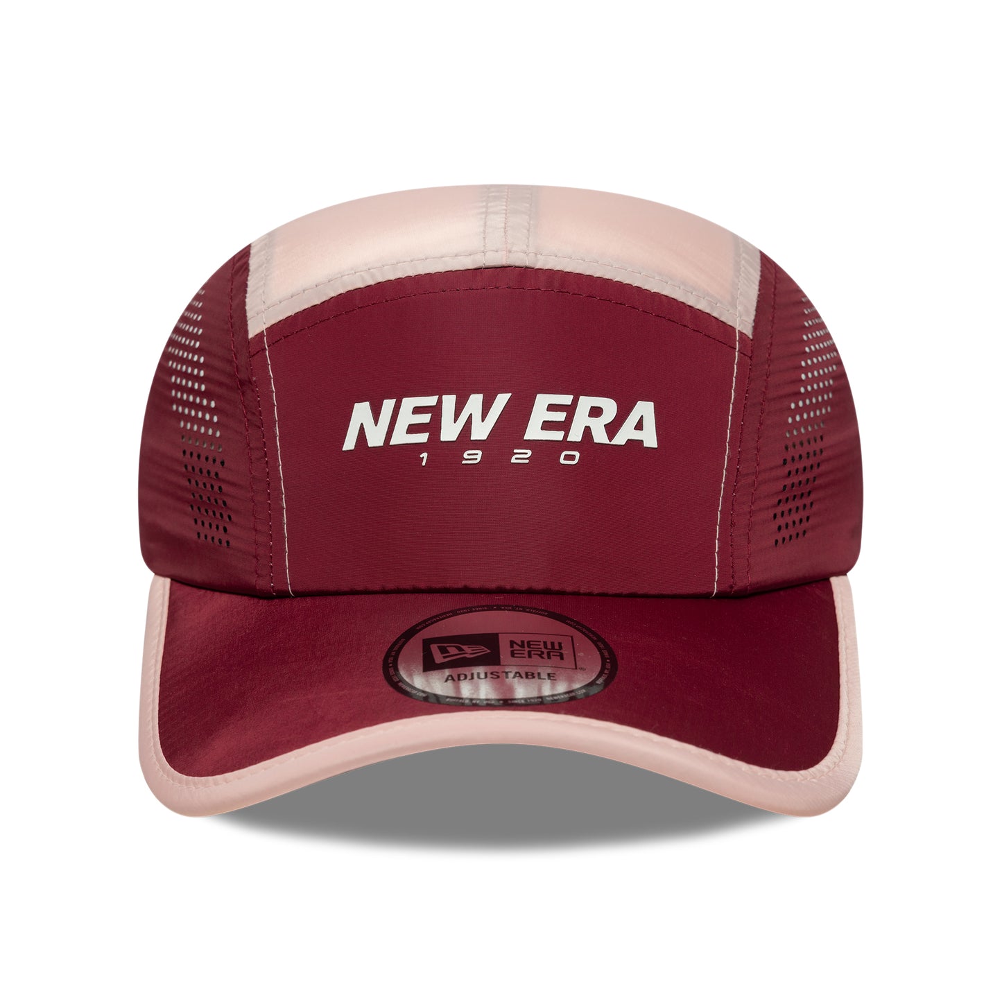 Gorra 5 paneles Colourblock Runner de New Era - Rojo Cardenal-Crema