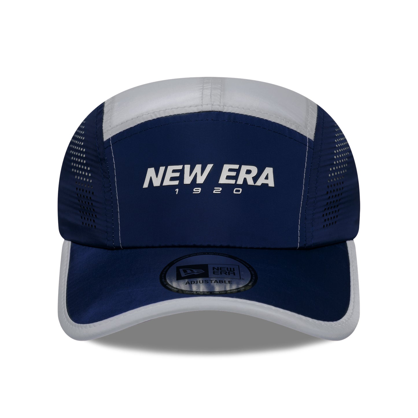Gorra 5 paneles Colourblock Runner de New Era - Azul Marino-Gris