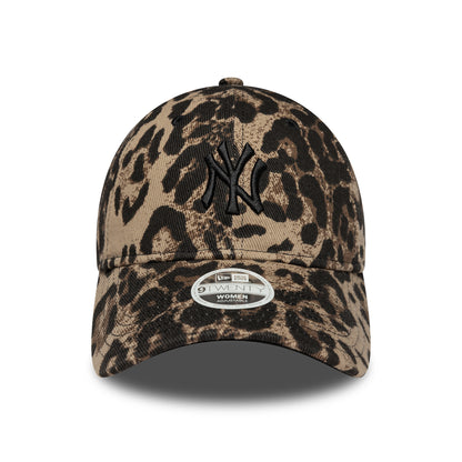 Gorra de béisbol mujeres 9TWENTY - MLB Leopard New York Yankees de New Era - Marrón-Camel