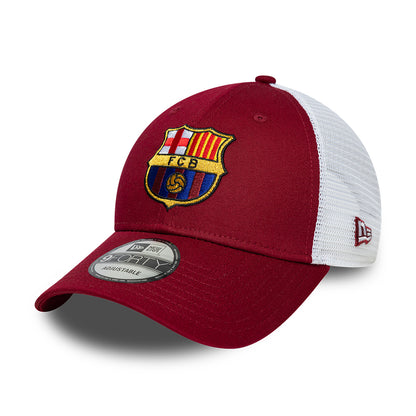 Gorra de camionero 9FORTY League FC Barcelona de New Era - Cardenal-Blanco