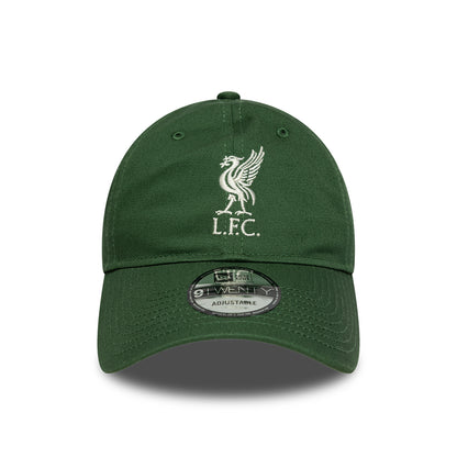 Gorra de béisbol 9TWENTY de temporada Liverpool FC de New Era - Verde Oscuro-Crema