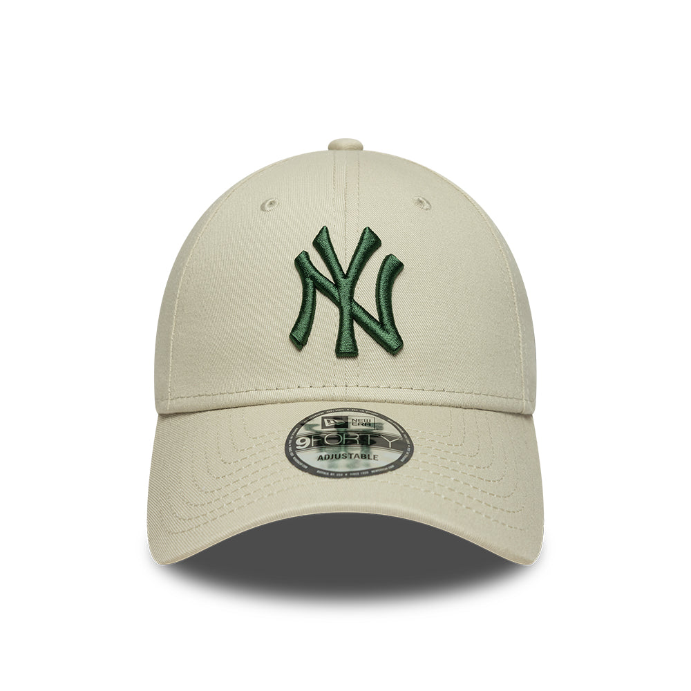 Gorra de béisbol 9FORTY MLB League Essential New York Yankees de New Era - Piedra-Verde Oscuro