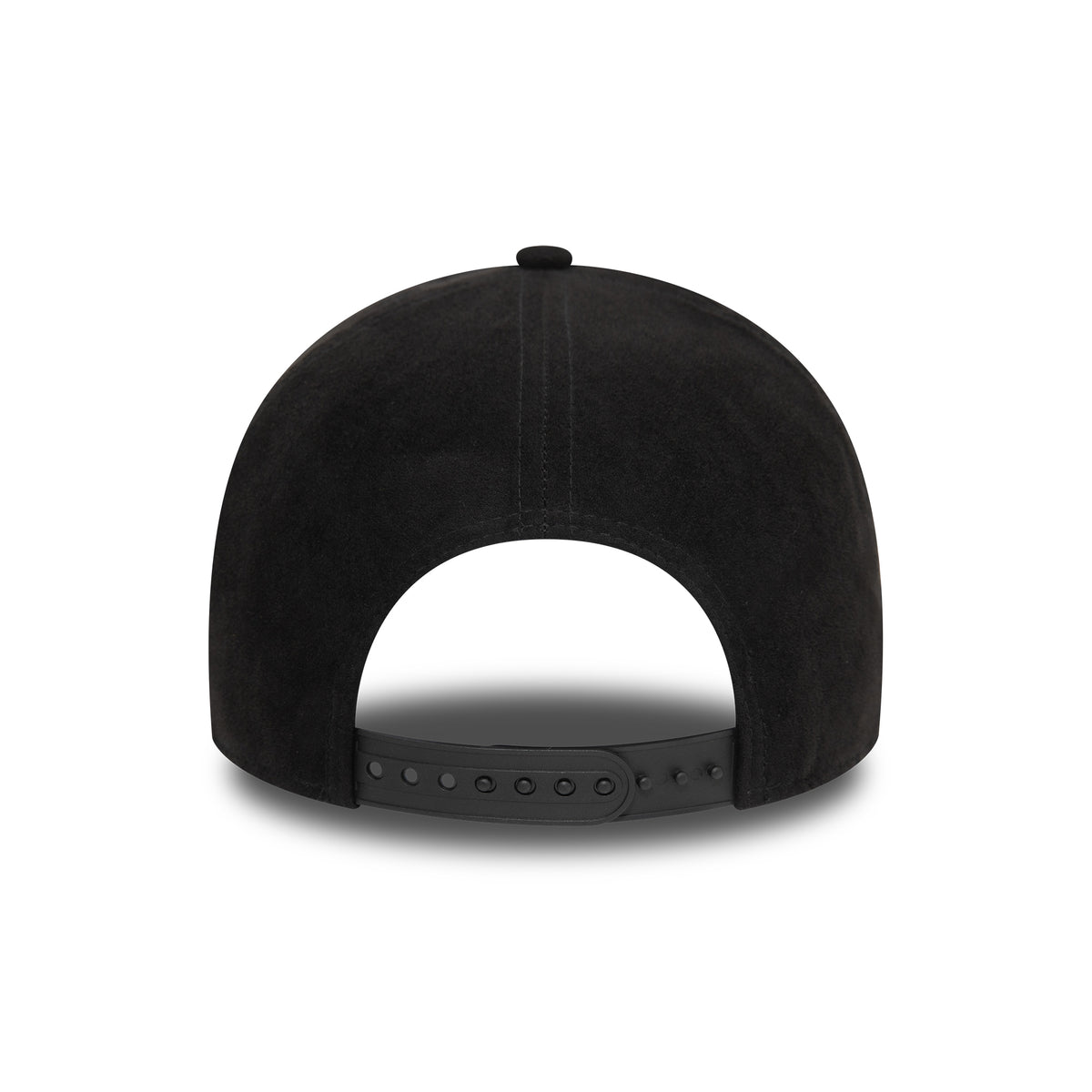 Gorra Snapback 9FORTY A-Frame MLB Faux Suede New York Yankees de New Era - Negro sobre Negro