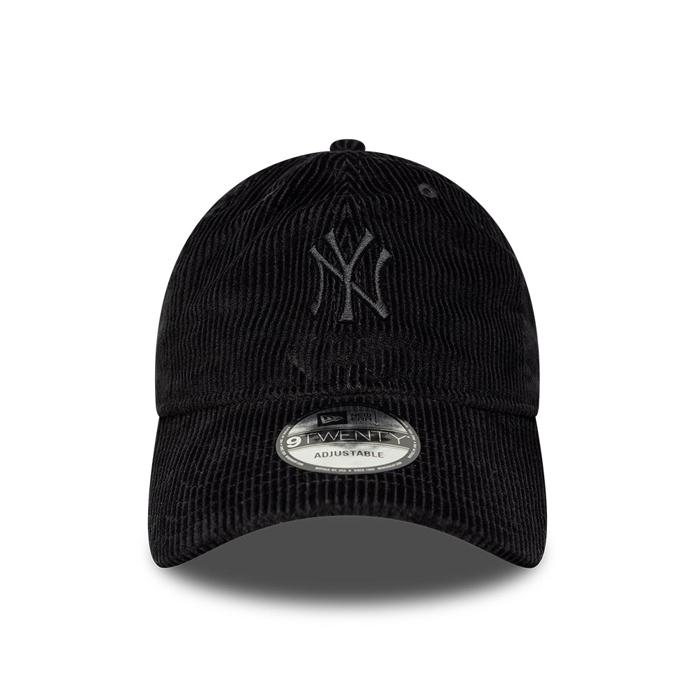 Gorra de béisbol 9TWENTY MLB Cord Midi New York Yankees de New Era - Negro sobre Negro
