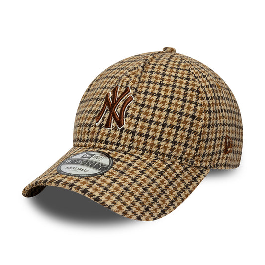 Gorra de béisbol 9TWENTY A-Frame MLB Pata de Gallo New York Yankees de New Era - Camel