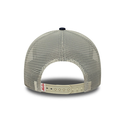 Gorra de camionero 9FORTY A-Frame Patch Denim de New Era - Azul Oscuro