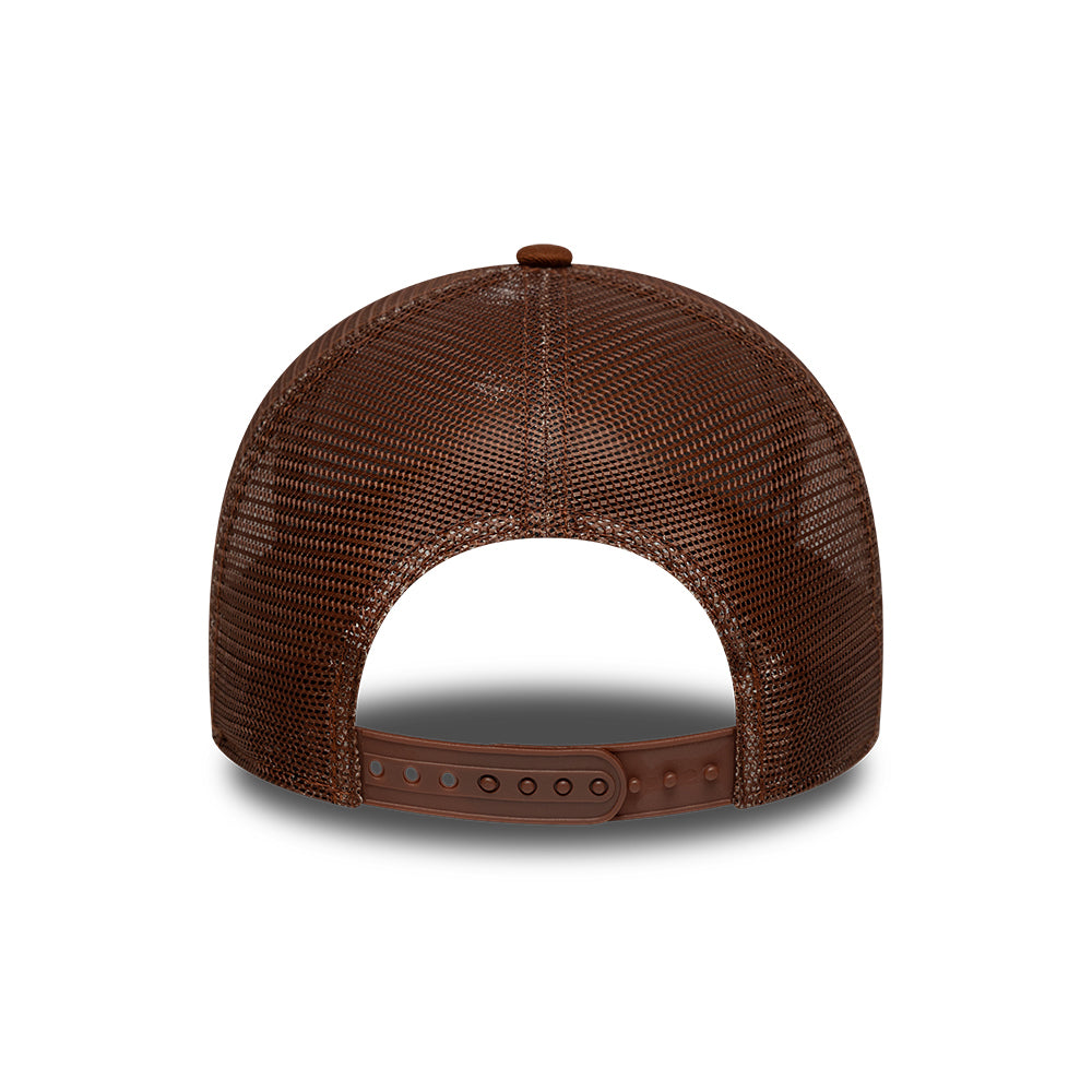 Gorra de camionero 9FORTY A-Frame MLB Outline New York Yankees de New Era - Marrón Intenso-Crema