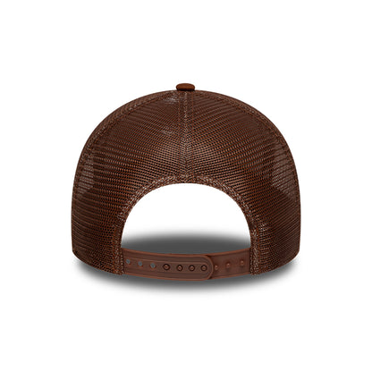 Gorra de camionero 9FORTY A-Frame MLB Outline New York Yankees de New Era - Marrón Intenso-Crema