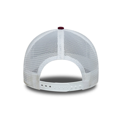 Gorra de camionero 9FORTY A-Frame MLB League Essential Athletics de New Era - Burdeos-Blanco