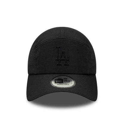 Gorra 5 paneles MLB Tech Midi Runner L.A. Dodgers de New Era - Negro sobre Negro