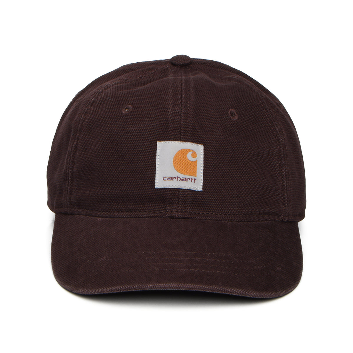 Gorra de béisbol Selby efecto lavado de lona de algodón de Carhartt WIP - Marrón Castaño