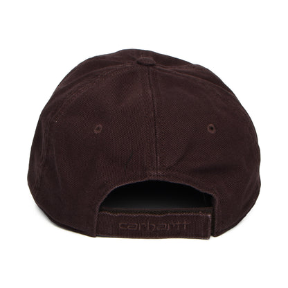 Gorra de béisbol Selby efecto lavado de lona de algodón de Carhartt WIP - Marrón Castaño