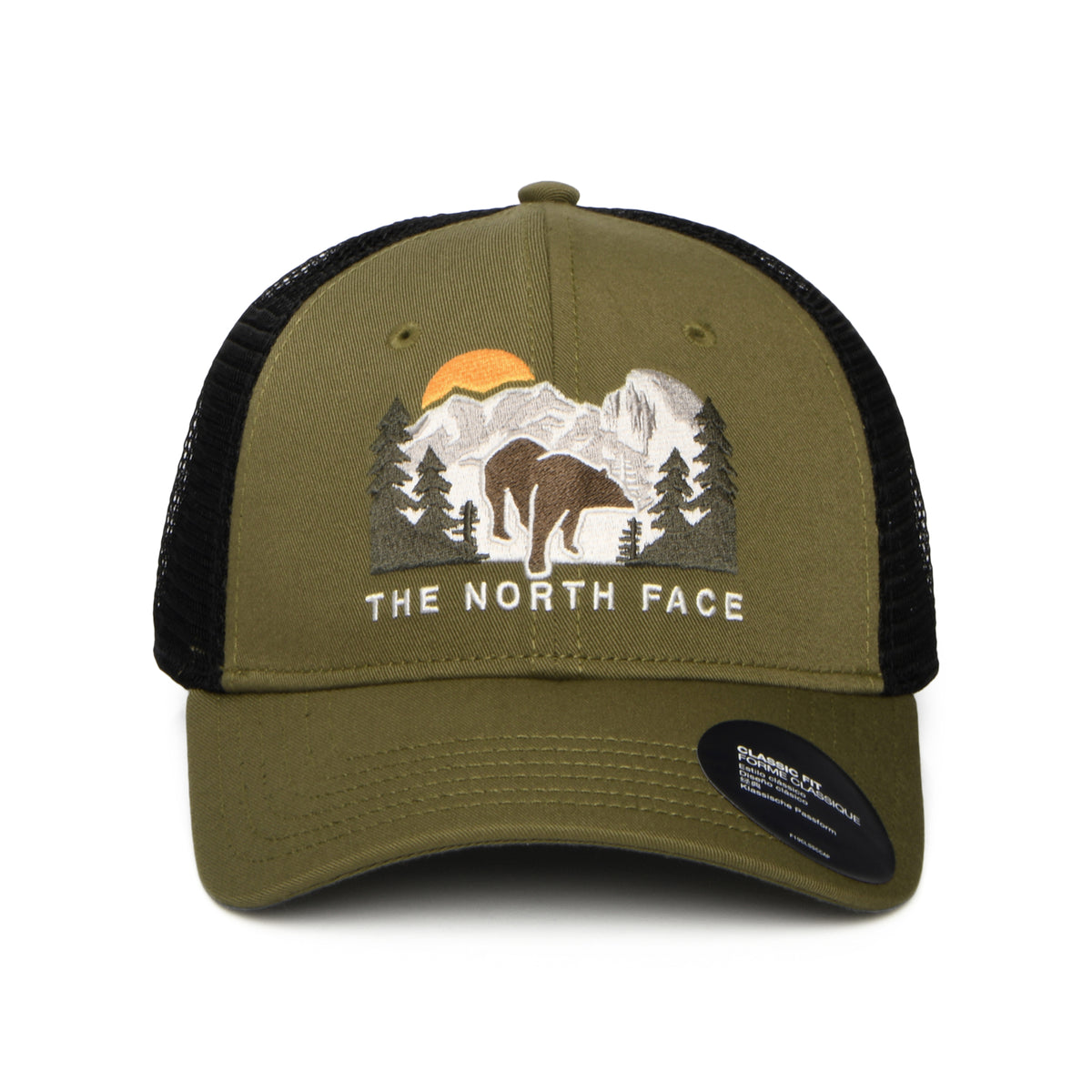 Gorra de camionero Mudder bordado reciclado de The North Face - Verde Musgo
