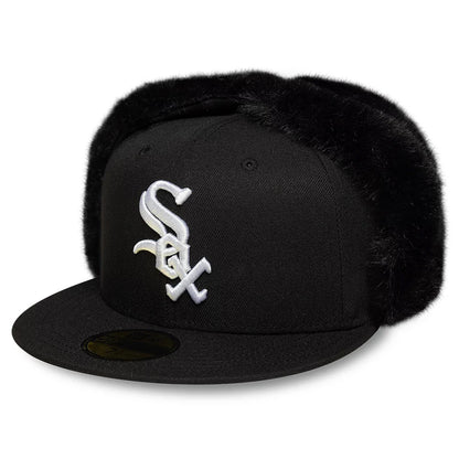 Gorra de béisbol 59FIFTY MLB World Series Dogear Chicago White Sox con orejeras de New Era - Negro-Blanco
