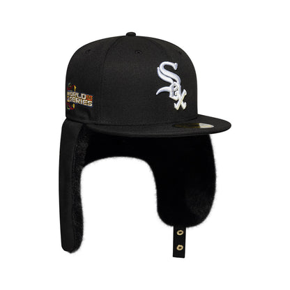 Gorra de béisbol 59FIFTY MLB World Series Dogear Chicago White Sox con orejeras de New Era - Negro-Blanco