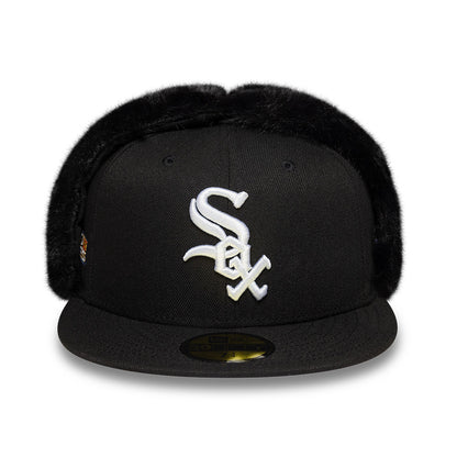 Gorra de béisbol 59FIFTY MLB World Series Dogear Chicago White Sox con orejeras de New Era - Negro-Blanco
