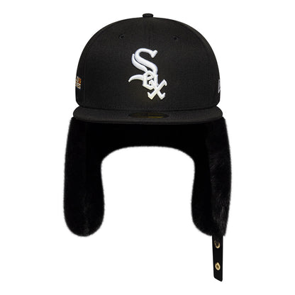 Gorra de béisbol 59FIFTY MLB World Series Dogear Chicago White Sox con orejeras de New Era - Negro-Blanco
