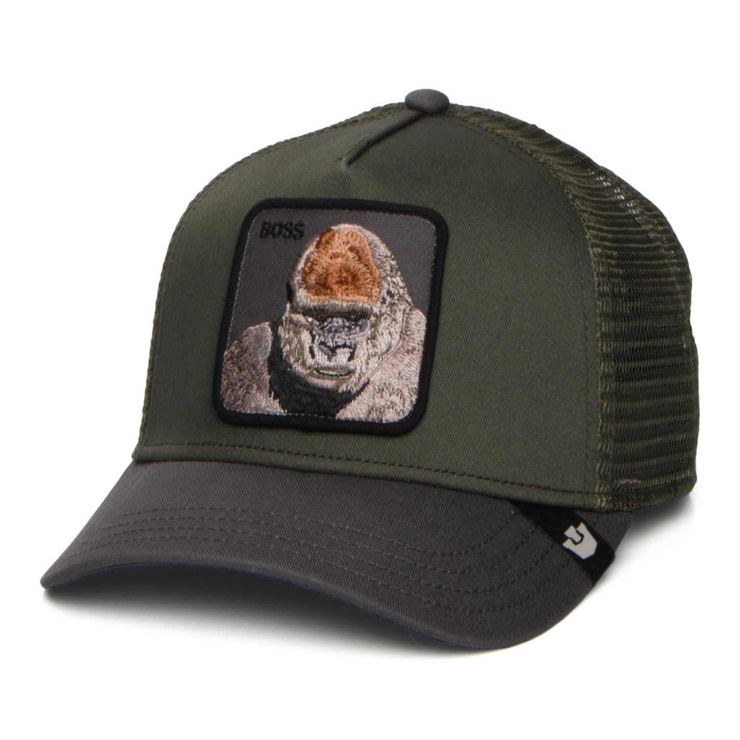 Gorra de camionero Boss de Goorin - Verde Oliva
