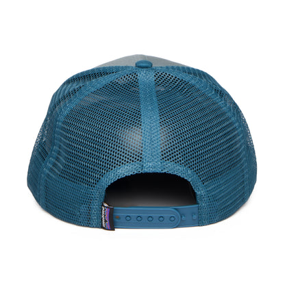 Gorra Trucker P-6 Logo de algodón orgánico de Patagonia - Salvia-Verde Azulado