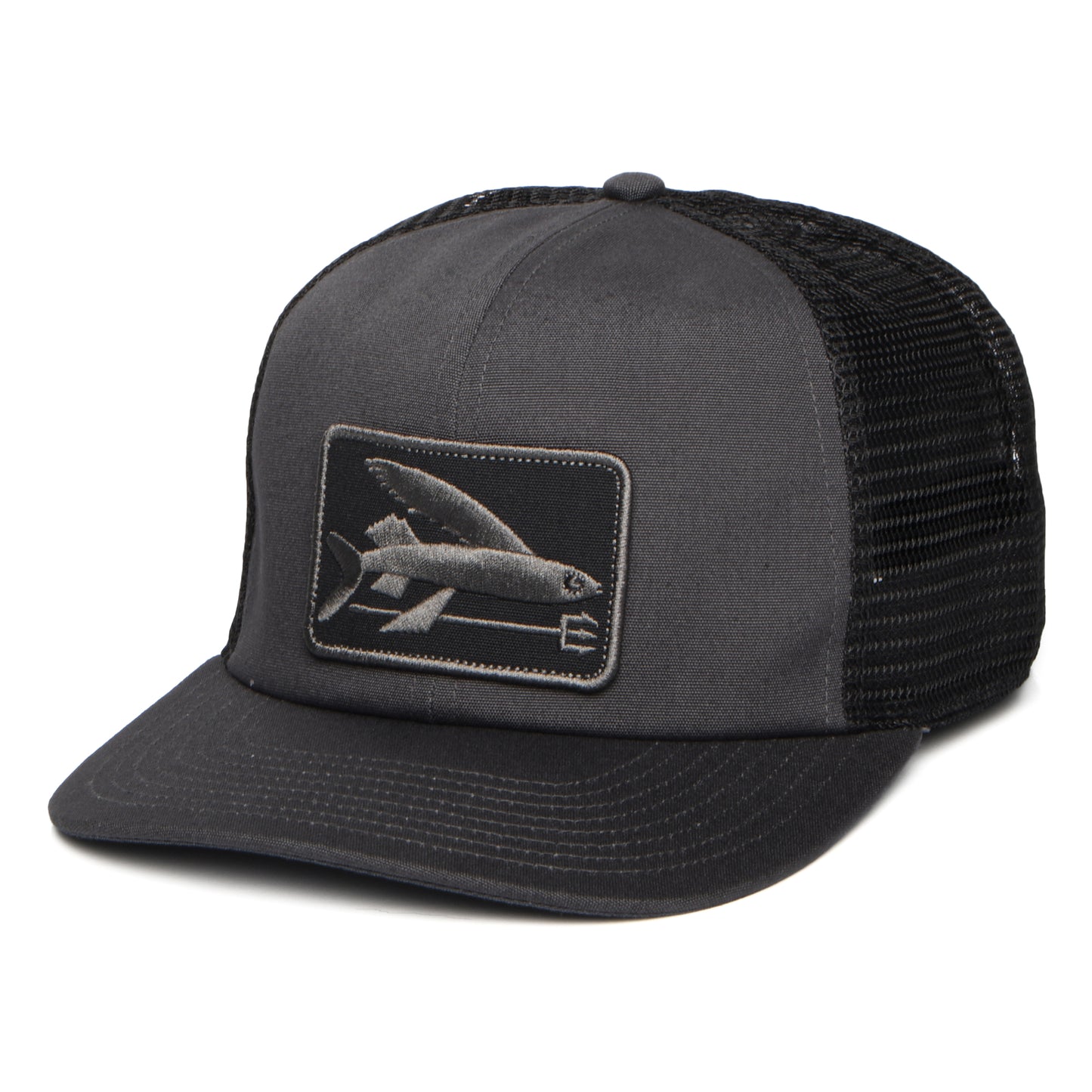 Gorra de camionero Flying Fish Relaxed de Patagonia - Tinta Negro