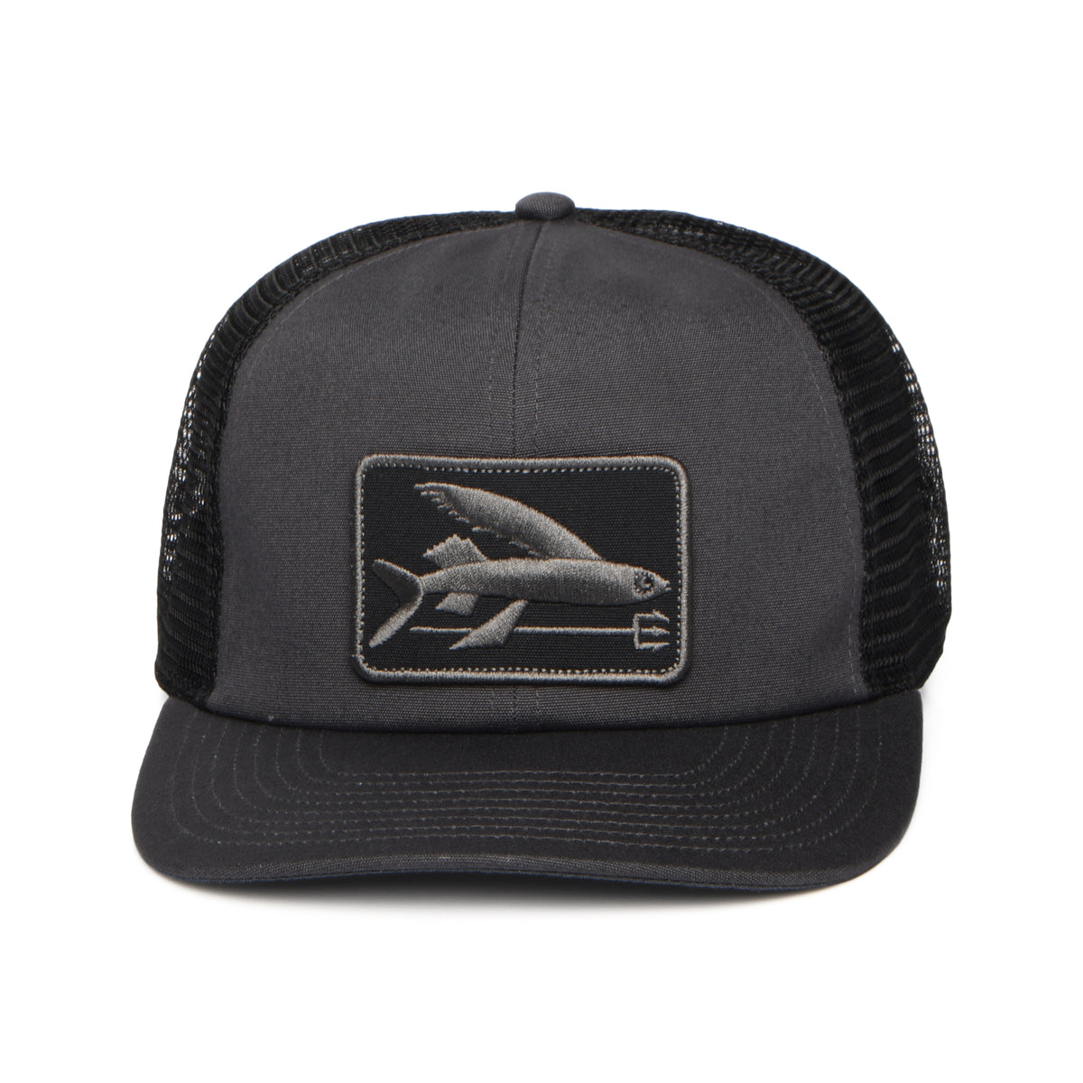 Gorra de camionero Flying Fish Relaxed de Patagonia - Tinta Negro