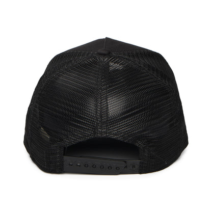 Gorra de camionero Raging de Goorin - Negro sobre Negro