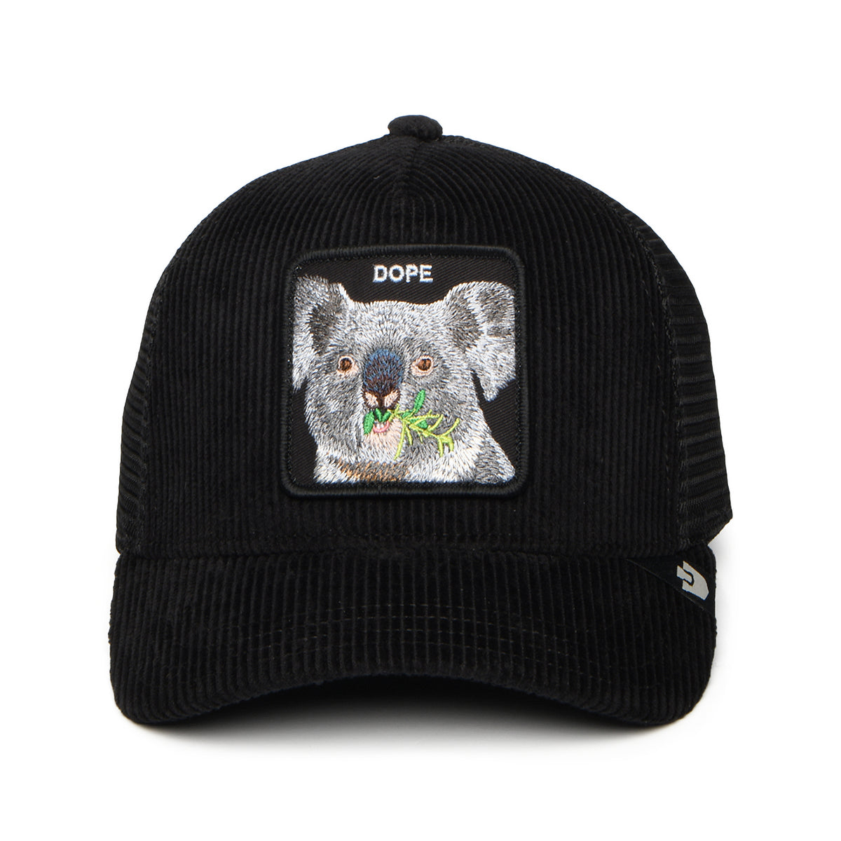 Gorra de camionero Dope de Goorin - Negro