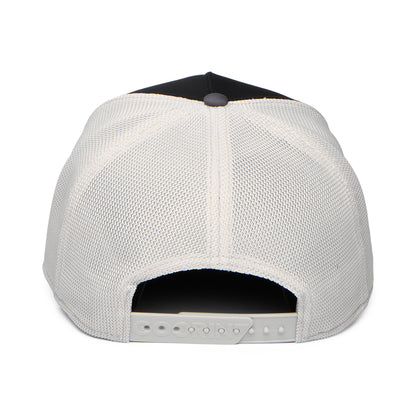 Gorra de camionero Migration Banger de Goorin - Negro-Gris-Blanco