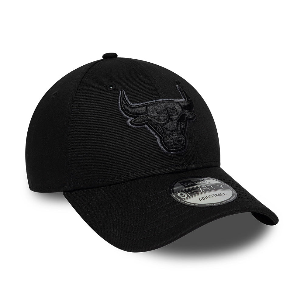Gorra de béisbol 9FORTY NBA Team Outline Chicago Bulls de New Era - Negro-Gris Oscuro