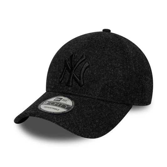 Gorra de béisbol 9FORTY MLB Winter New York Yankees de New Era - Negro Jaspeado