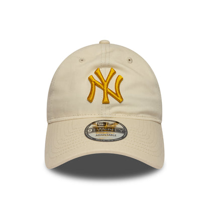 Gorra de béisbol 9TWENTY MLB League Essential New York Yankees de New Era - Crema-Miel