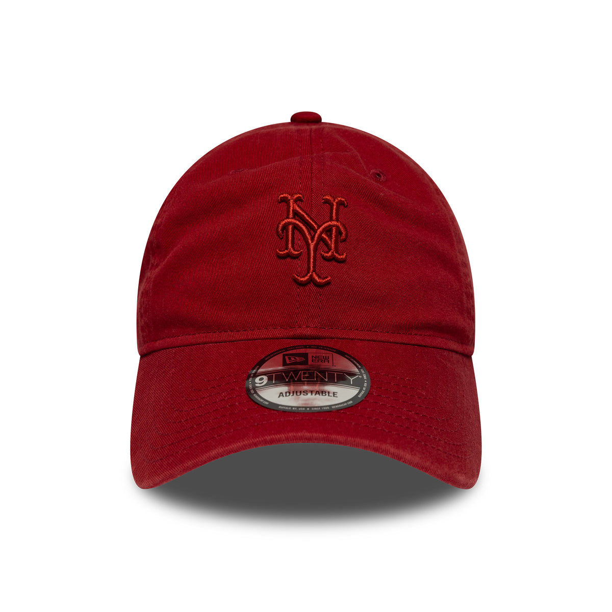 Gorra de béisbol 9TWENTY MLB Washed Midi Logo New York Mets de New Era - Rojo Intenso