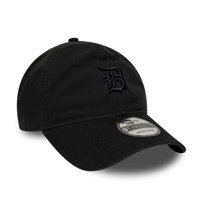 Gorra de béisbol 9TWENTY MLB Washed Midi Logo Detroit Tigers de New Era - Negro sobre Negro
