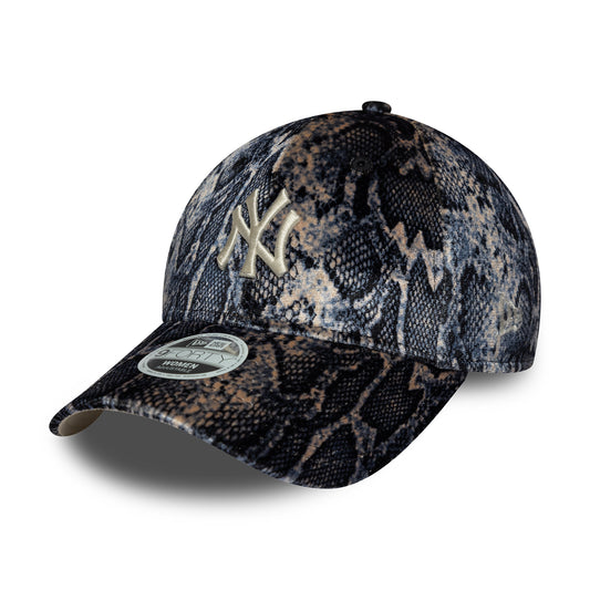 Gorra de béisbol 9FORTY MLB Snake Print New York Yankees de New Era - Negro-Beige