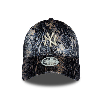 Gorra de béisbol 9FORTY MLB Snake Print New York Yankees de New Era - Negro-Beige
