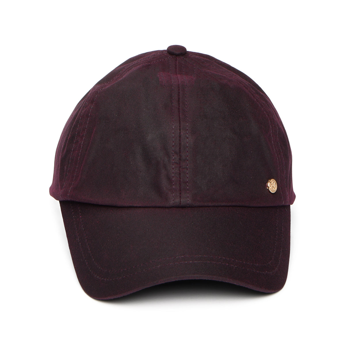 Gorra de béisbol de algodón encerado británico de Failsworth - Merlot