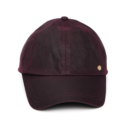Gorra de béisbol de algodón encerado británico de Failsworth - Merlot