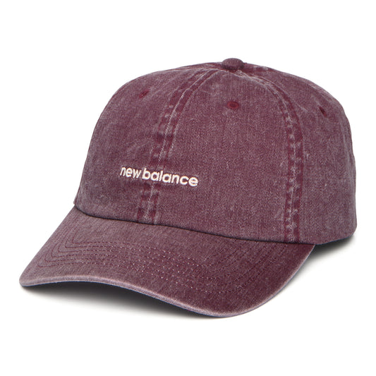 Gorra de béisbol Linear Logo de New Balance - Vino