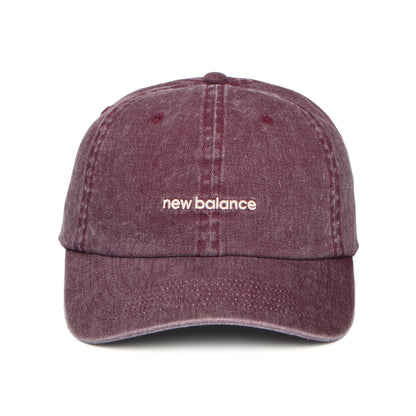 Gorra de béisbol Linear Logo de New Balance - Vino