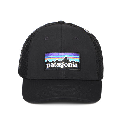 Gorra de camionero P-6 Logo LoPro de algodón orgánico de Patagonia - Negro