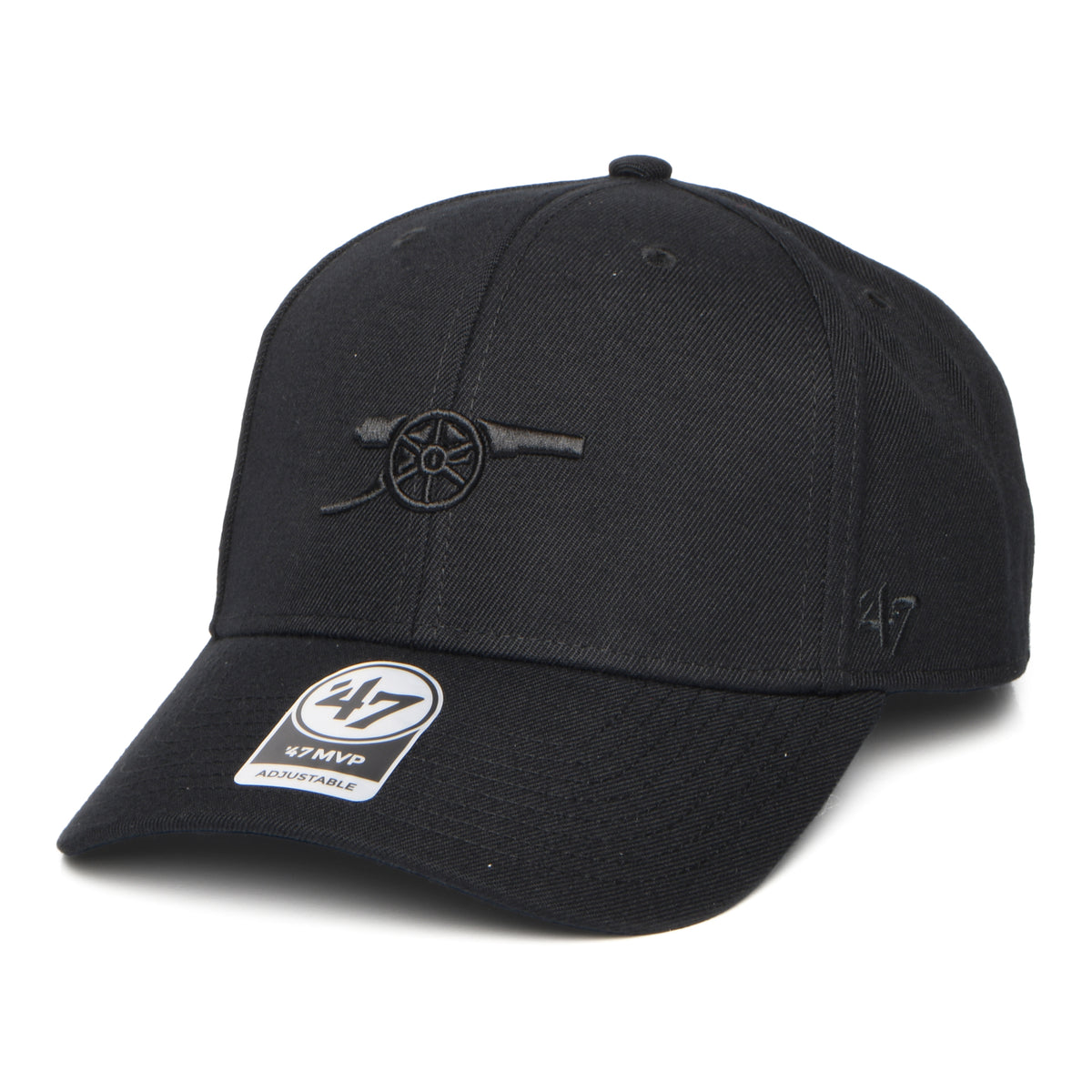 Gorra Snapback Gunners MVP Arsenal FC de 47 Brand - Negro sobre Negro