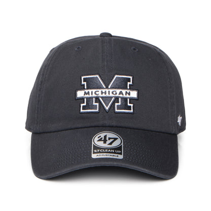 Gorra de béisbol NCAA Clean Up Michigan Wolverines de 47 Brand - Azul Marino Lavado