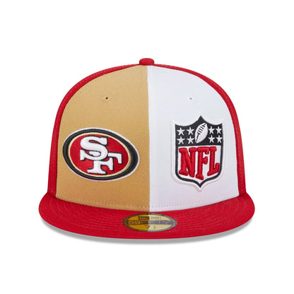Gorra de béisbol 59FIFTY NFL On Field Sideline San Francisco 49ers de New Era - Escarlata-Blanco