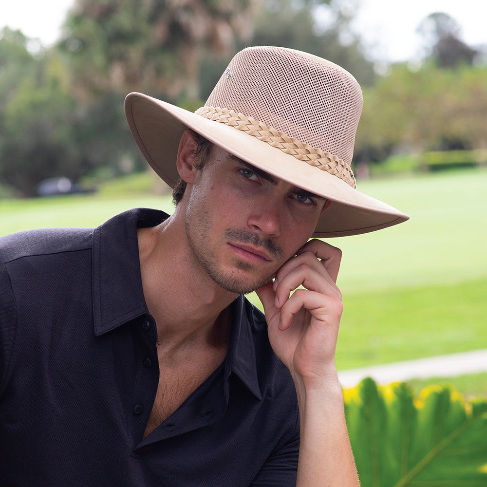 Sombrero Outback Cooler Mesh de Dorfman Pacific - Natural